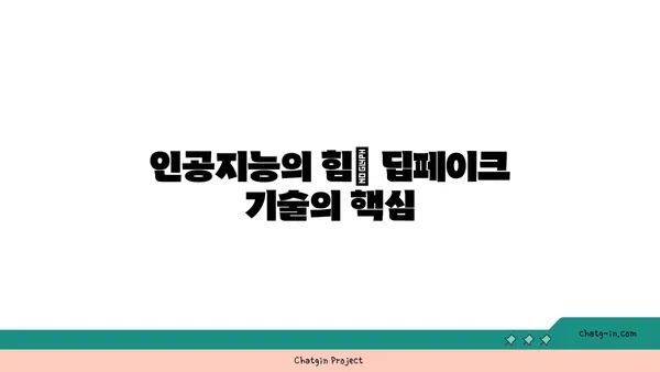 딥페이크 기술의 작동 원리| 상세 가이드 | 딥페이크, AI, 얼굴 교체, 영상 합성