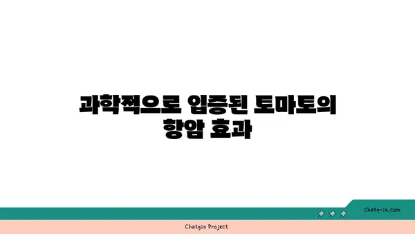 토마토의 놀라운 암 예방 효과| 과학적 근거와 섭취 방법 | 건강, 항암 식품, 토마토 효능