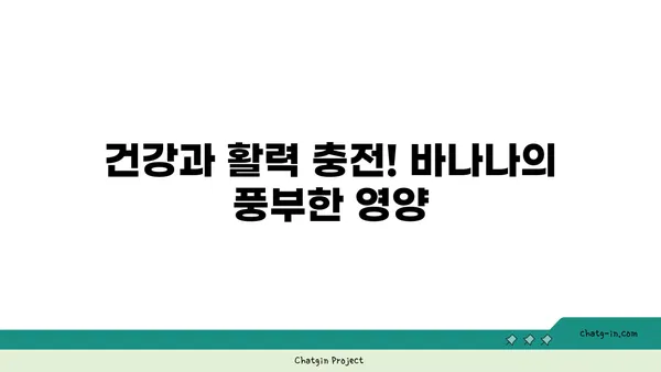 신진대사를 끌어올리는 바나나의 놀라운 효능 | 다이어트, 건강, 영양, 칼륨