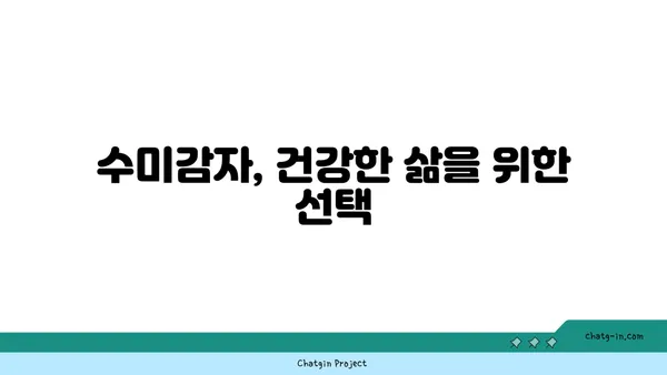 수미감자 면역력 강화 효과| 섭취 방법과 함께 알아보는 7가지 장점 | 수미감자, 면역력, 건강 식품, 섭취법, 효능