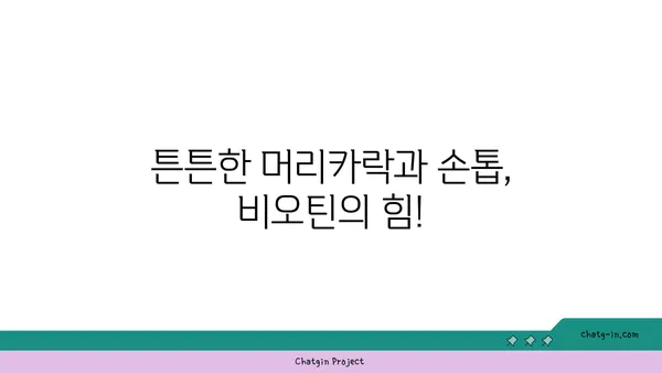 비오틴이 머리카락과 손톱에 미치는 놀라운 영향| 건강한 아름다움을 위한 비타민 B7의 역할 | 비오틴, 머리카락, 손톱, 건강, 영양