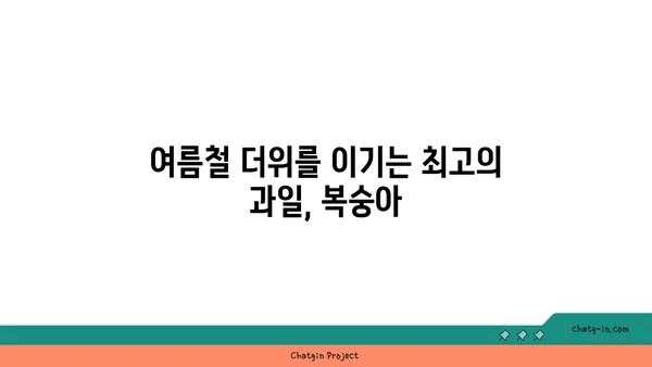 복숭아의 매력적인 향긋함| 맛과 영양을 모두 잡는 과일 | 복숭아, 향긋한 과일, 영양 정보, 건강 효능