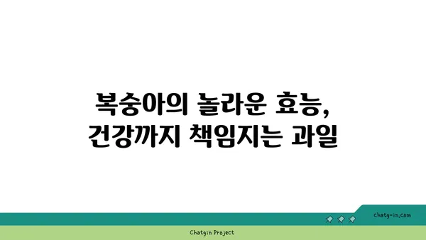 복숭아의 매력, 달콤한 간식부터 건강한 요리까지 | 복숭아 레시피, 효능, 활용법