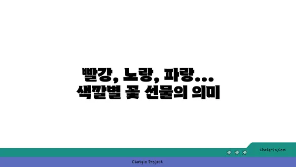 꽃의 색깔이 품은 의미| 꽃의 상징 색과 그 의미 | 꽃말, 꽃 색깔, 꽃 선물