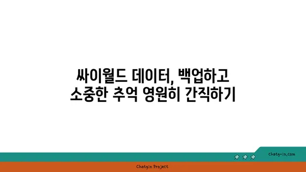 싸이월드 부활, 나만의 추억을 다시 찾는 방법 | 싸이월드, 추억, 복구, 데이터, 가이드