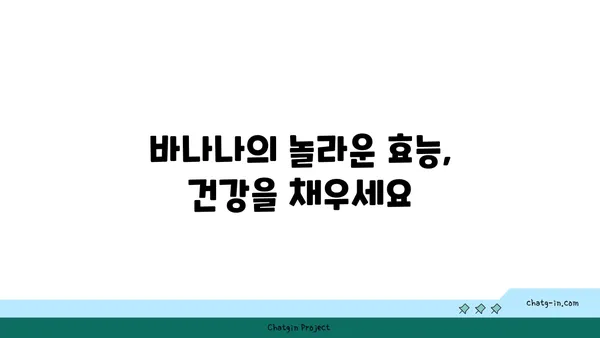 바나나| 영양, 효능, 섭취 방법 총정리 | 과일, 건강, 칼륨, 다이어트