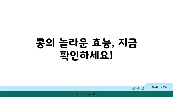 콩, 어떻게 먹어야 건강할까요? | 콩 효능, 콩 요리 레시피, 콩 종류