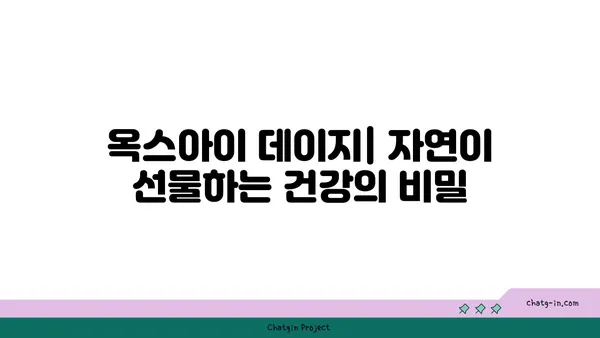 옥스아이 데이지의 놀라운 효능| 건강과 행복을 위한 자연 요법 | 천연 치료, 허브, 면역력 강화