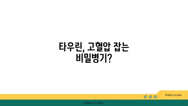 타우린, 혈압 낮추는 데 도움이 될까요? | 혈압 관리, 건강 정보, 타우린 효능