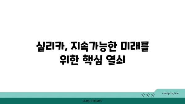 실리카, 당신의 삶 속 어디에? | 실리카의 종류, 활용, 그리고 미래