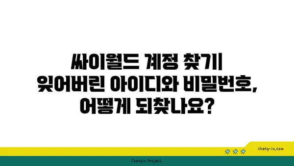 싸이월드 부활, 나만의 추억을 다시 찾는 방법 | 싸이월드, 추억, 복구, 데이터, 가이드