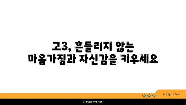 고3, 대입 성공을 위한 맞춤 전략 가이드 | 대입, 수능, 학습 전략, 진로 탐색, 성공 노하우