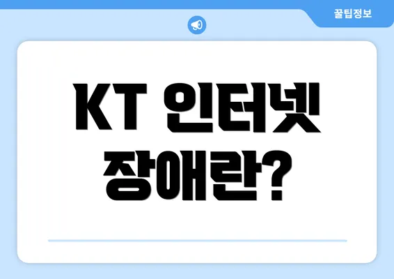 KT 인터넷 장애란?