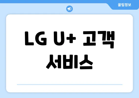 LG U+ 고객 서비스