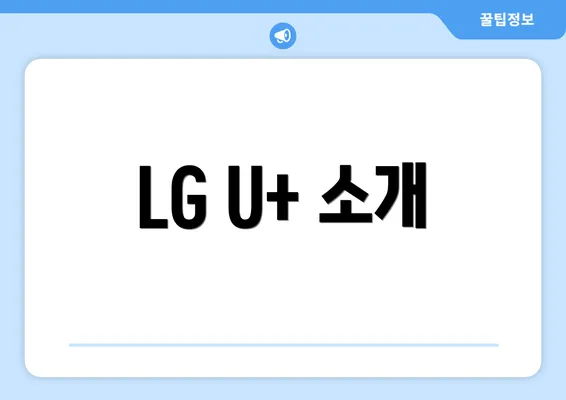 LG U+ 소개