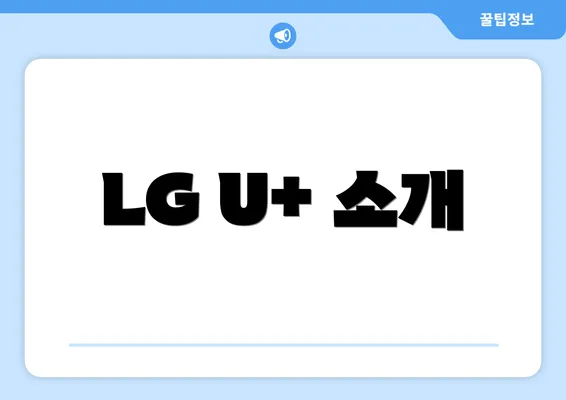 LG U+ 소개