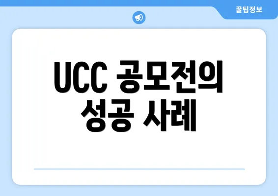 UCC 공모전의 성공 사례