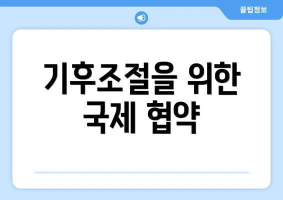 기후조절을 위한 국제 협약