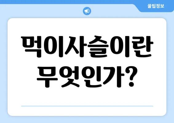먹이사슬이란 무엇인가?