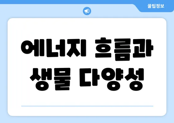 에너지 흐름과 생물 다양성