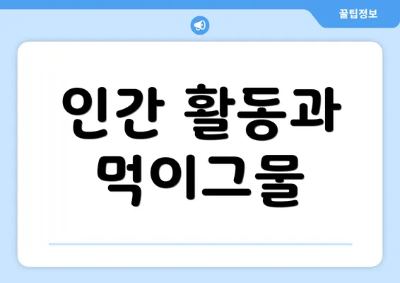 인간 활동과 먹이그물