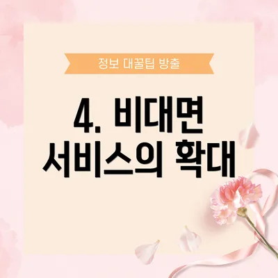4. 비대면 서비스의 확대