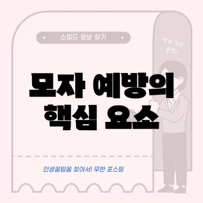 모자 예방의 핵심 요소