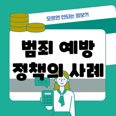 범죄 예방 정책의 사례