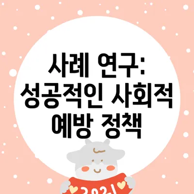 사례 연구: 성공적인 사회적 예방 정책