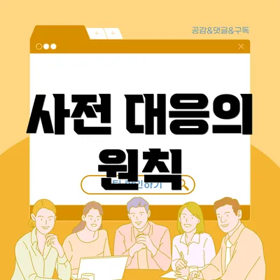 사전 대응의 원칙