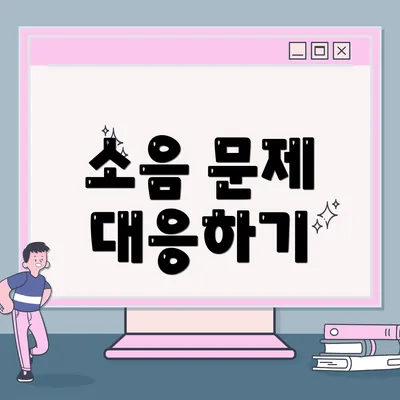 소음 문제 대응하기