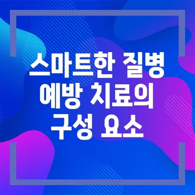 스마트한 질병 예방 치료의 구성 요소