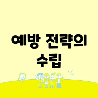 예방 전략의 수립