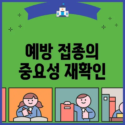 예방 접종의 중요성 재확인