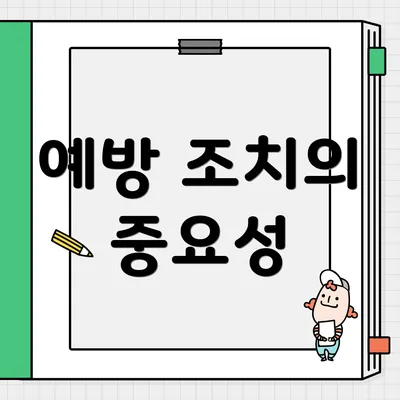 예방 조치의 중요성