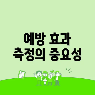 예방 효과 측정의 중요성