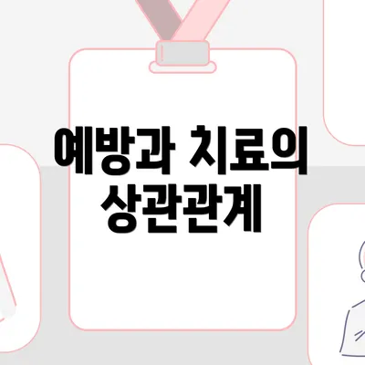 예방과 치료의 상관관계