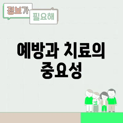예방과 치료의 중요성