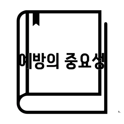 예방의 중요성