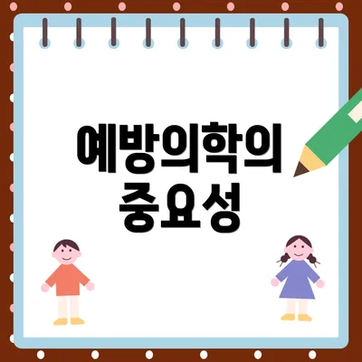 예방의학의 중요성