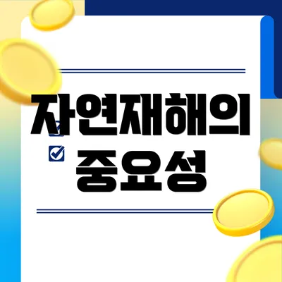 자연재해의 중요성