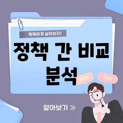 정책 간 비교 분석