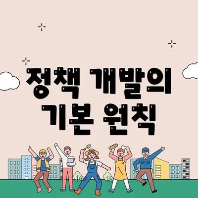 정책 개발의 기본 원칙