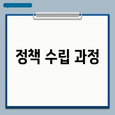 정책 수립 과정