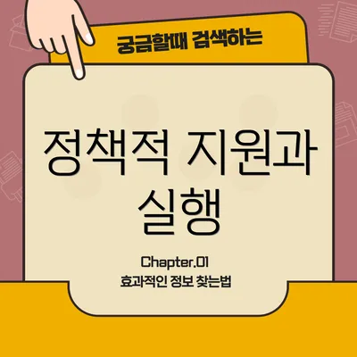 정책적 지원과 실행