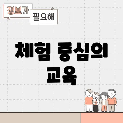 체험 중심의 교육