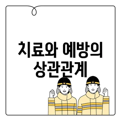 치료와 예방의 상관관계