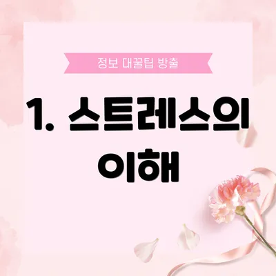 1. 스트레스의 이해