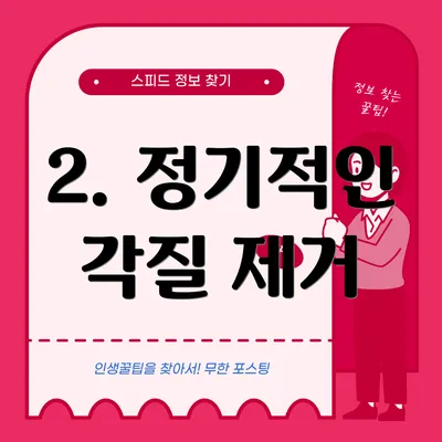 2. 정기적인 각질 제거