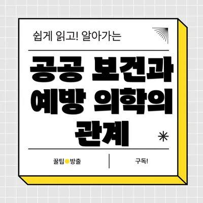 공공 보건과 예방 의학의 관계